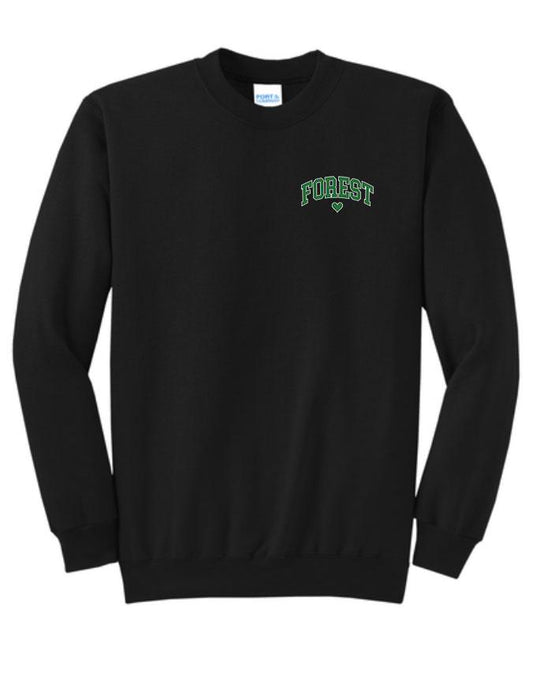 FOREST AVE HEART CREW NECK
