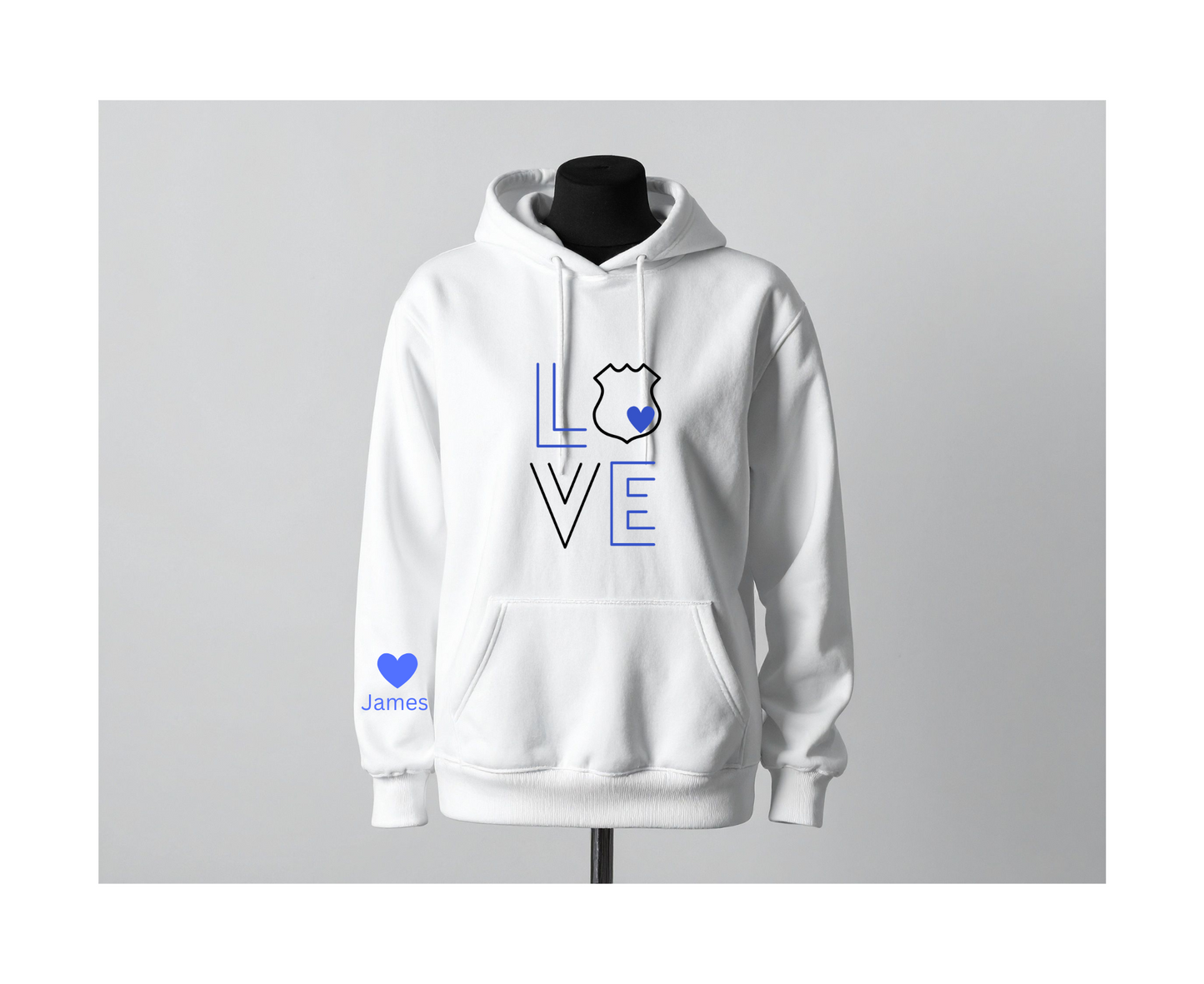 Police Name Sleeve Love
