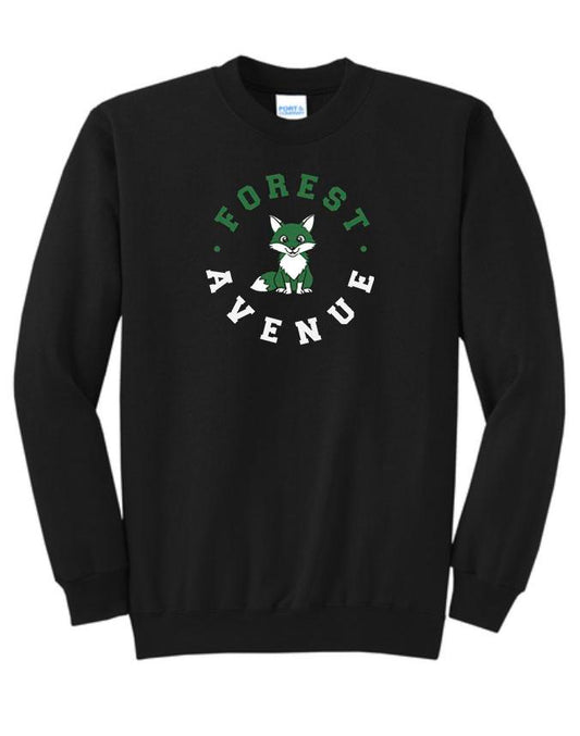 FOREST AVE FOX CREW NECK SWEATSHIRT
