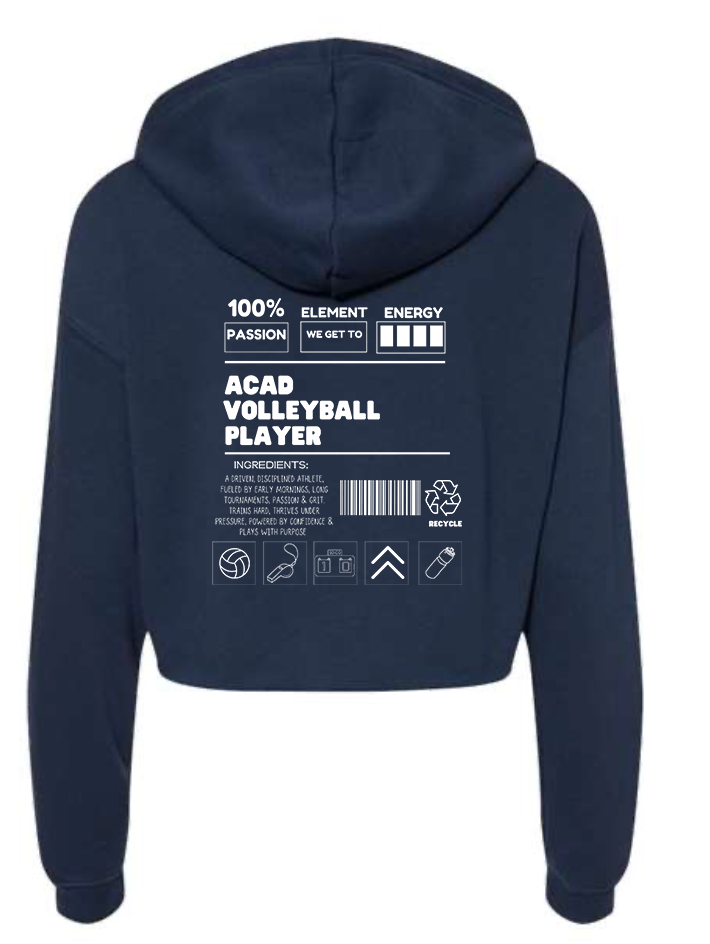 ACAD CROP HOODIE