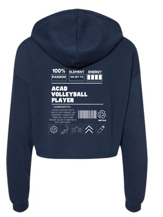 ACAD CROP HOODIE