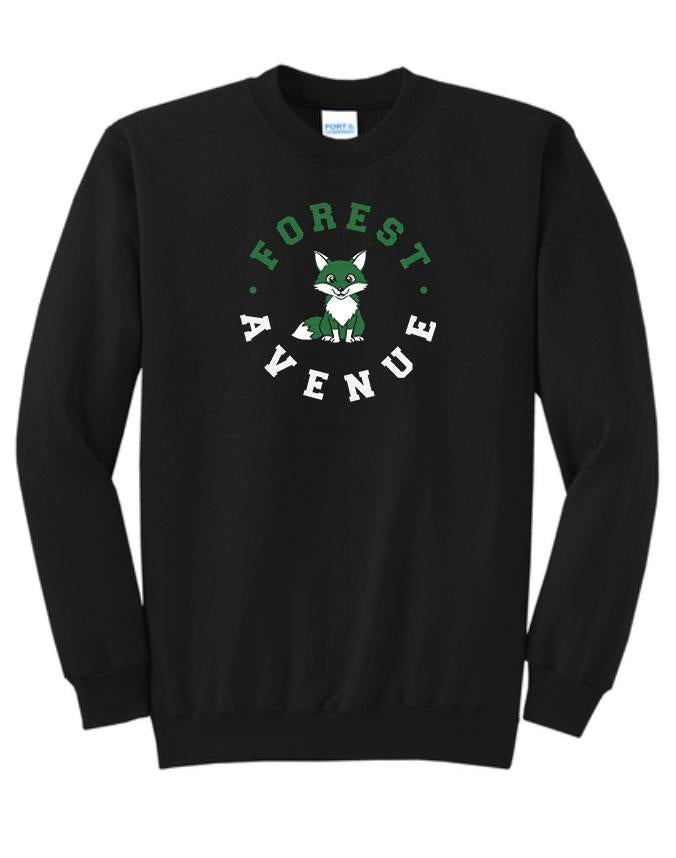 FOREST AVE FOX CREW NECK SWEATSHIRT