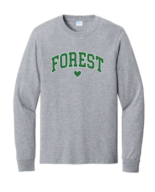 FOREST AVENUE HEART LONG SLEEVE TEE