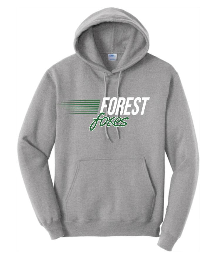 FOREST AVE LINES GREY HOODIE